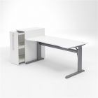 Biuro baldų komplektas: stalas ir stalčių spintelė